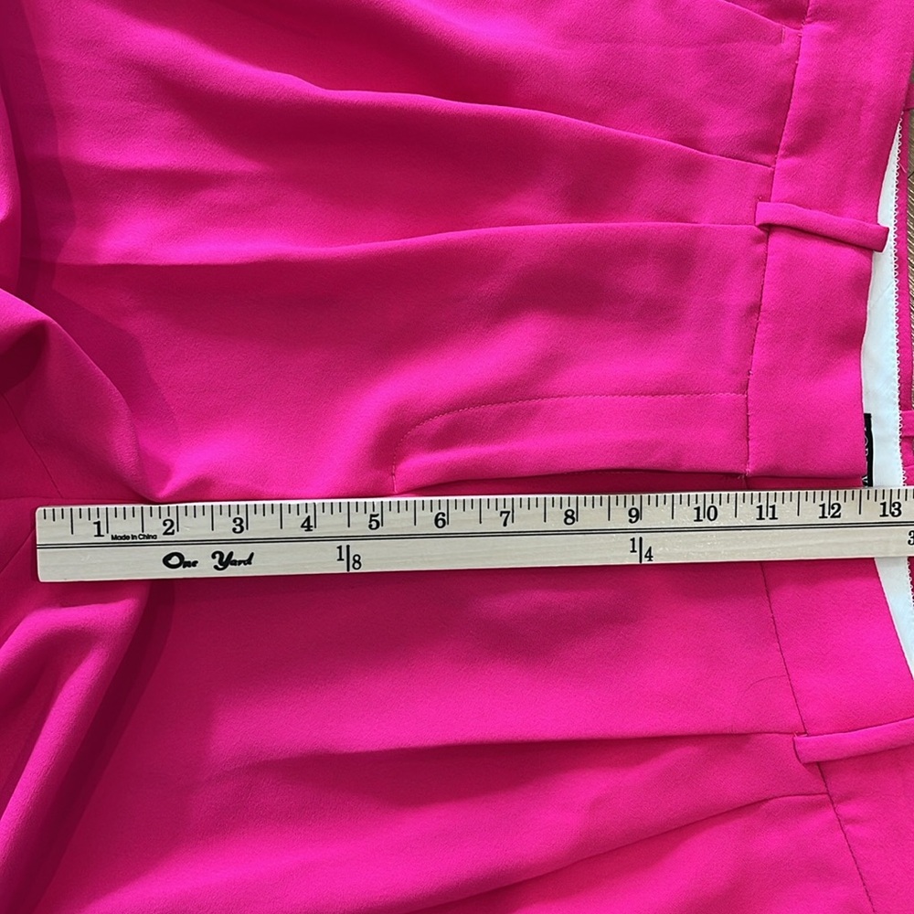NEW! J. Crew Essential wide leg drapey BS581 neon pink pleated menswear … - Picture 10 of 11
